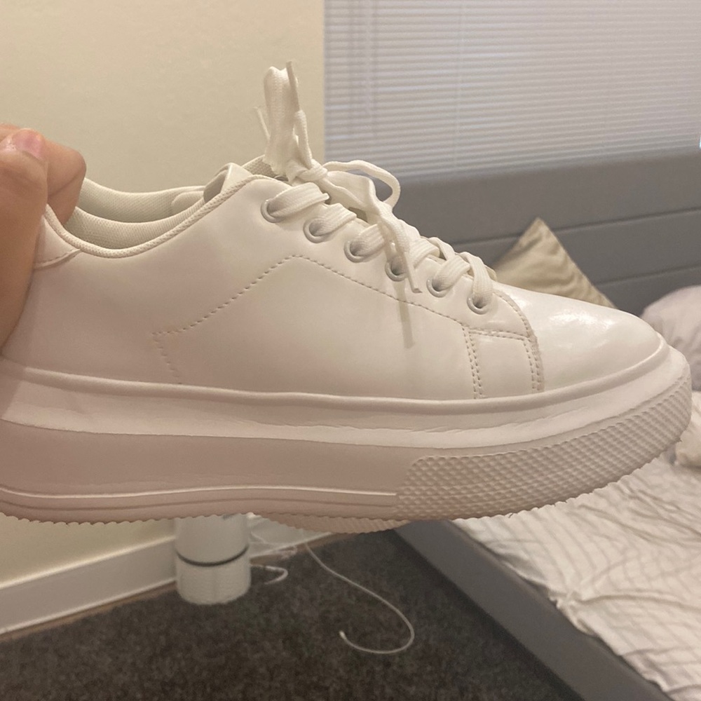 liliana white platform sneakers wmn size 10